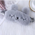 Cute Cartoon Rabbit Plush Sleeping Eye Mask Comfortable Sleep Mask Sleep Aid  Home Shading Light Eye Cover Eyeshade